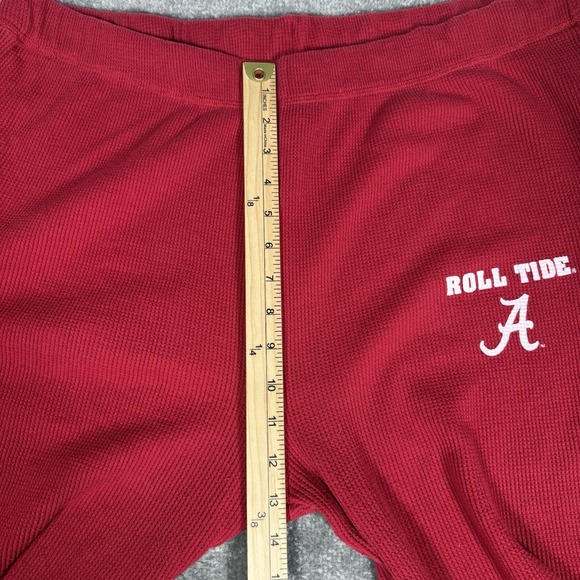 Roll Tide Waffle Knit Lounge Pants Men's‎ XL Red Pull On Alabama - Picture 7 of 9